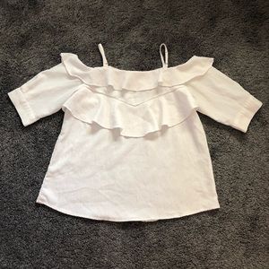 White Off-the-shoulder Top